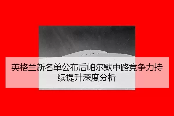 英格兰新名单公布后帕尔默中路竞争力持续提升深度分析